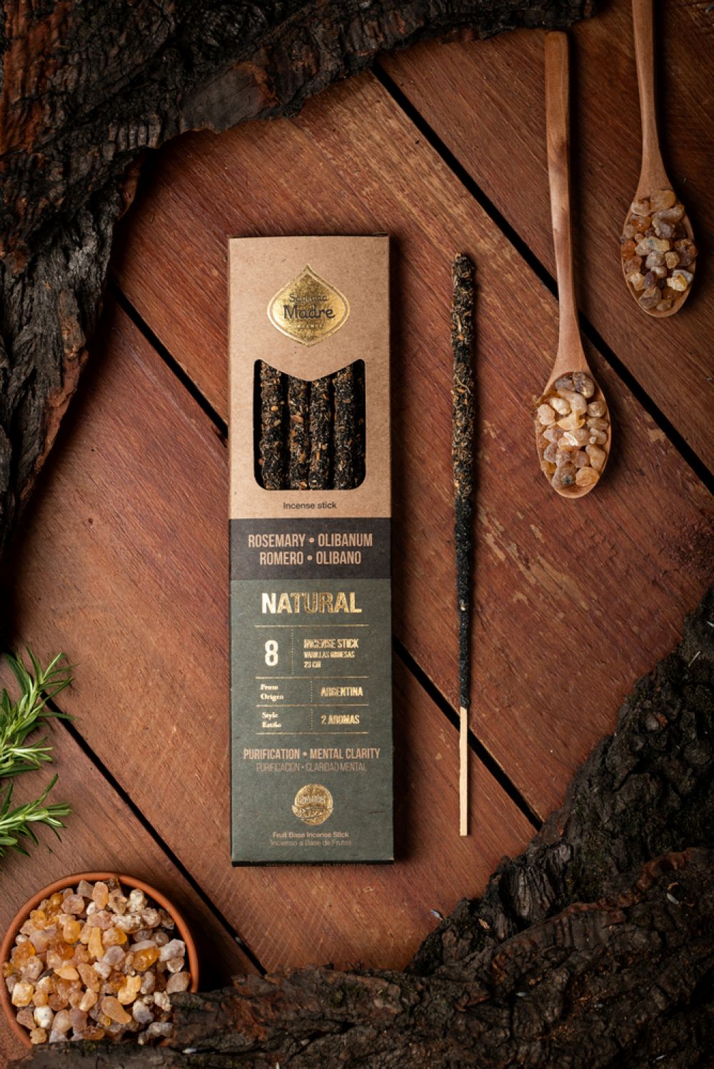 Encens naturel deux parfums Romarie - Oliban