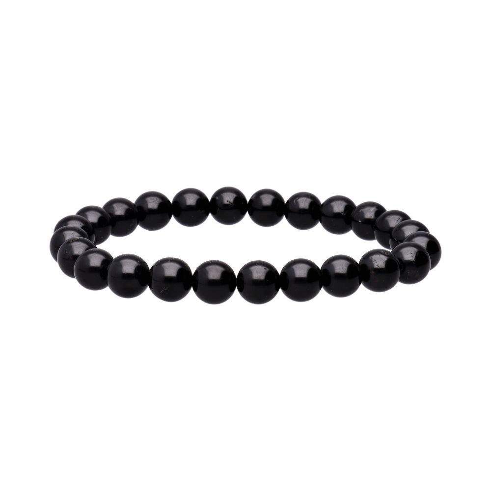 Schwarzes Turmalin-Armband 8 mm