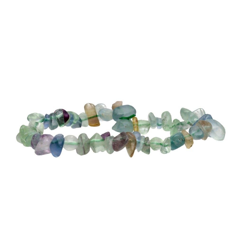 Pulsera Chip de Fluorita Multicolor