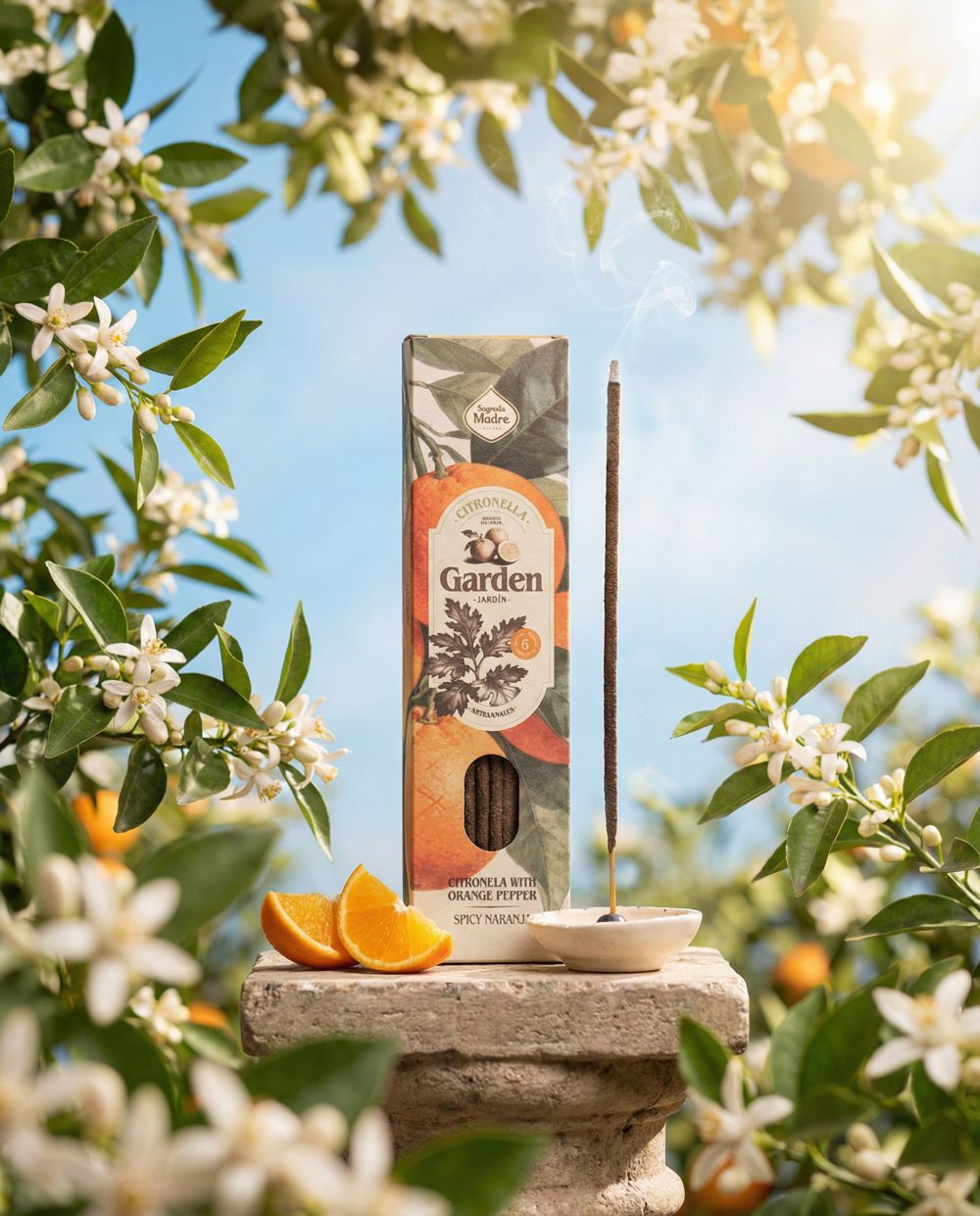 Incienso Garden Citronela Spicy Naranja